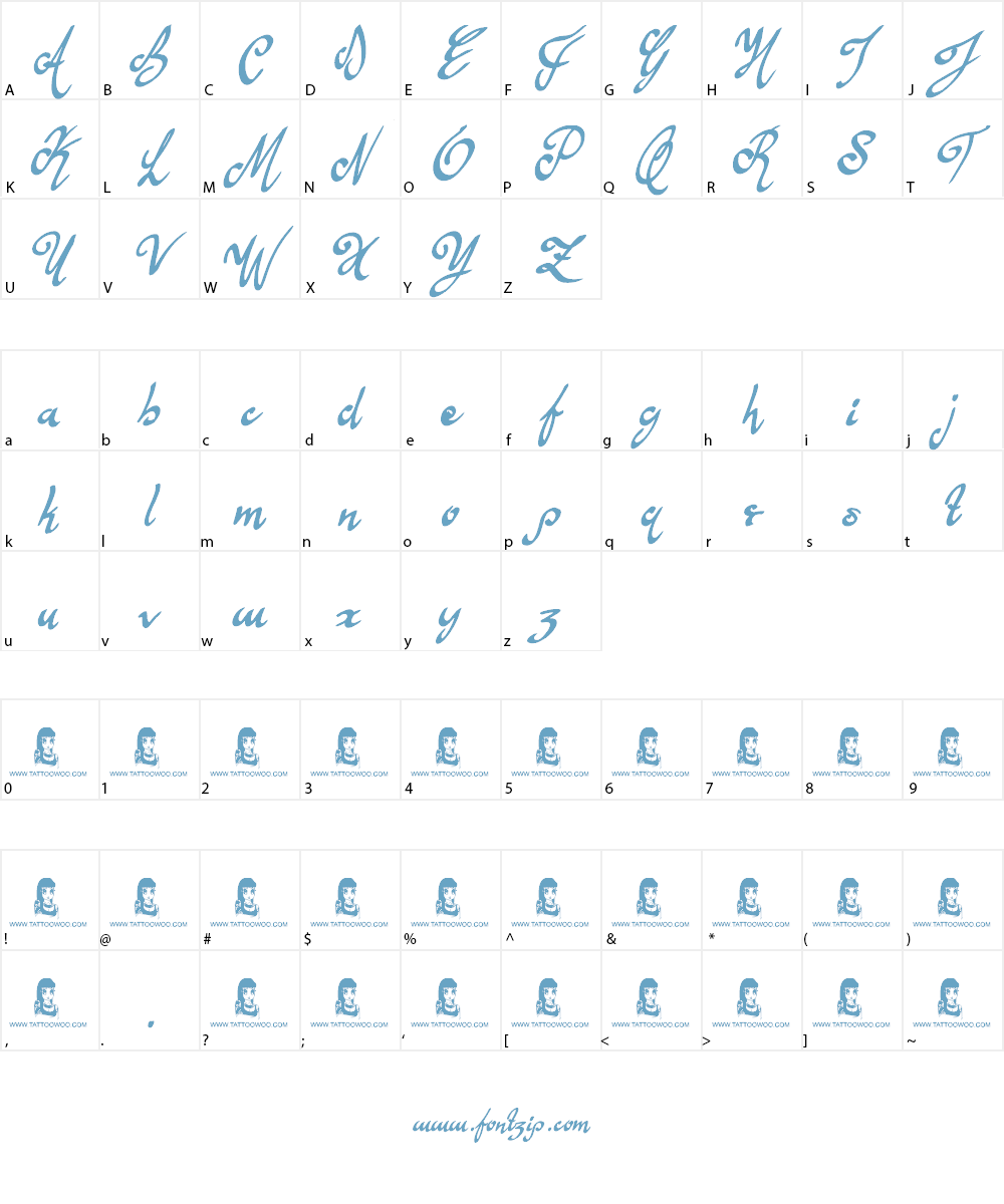 Anything For You Font Character